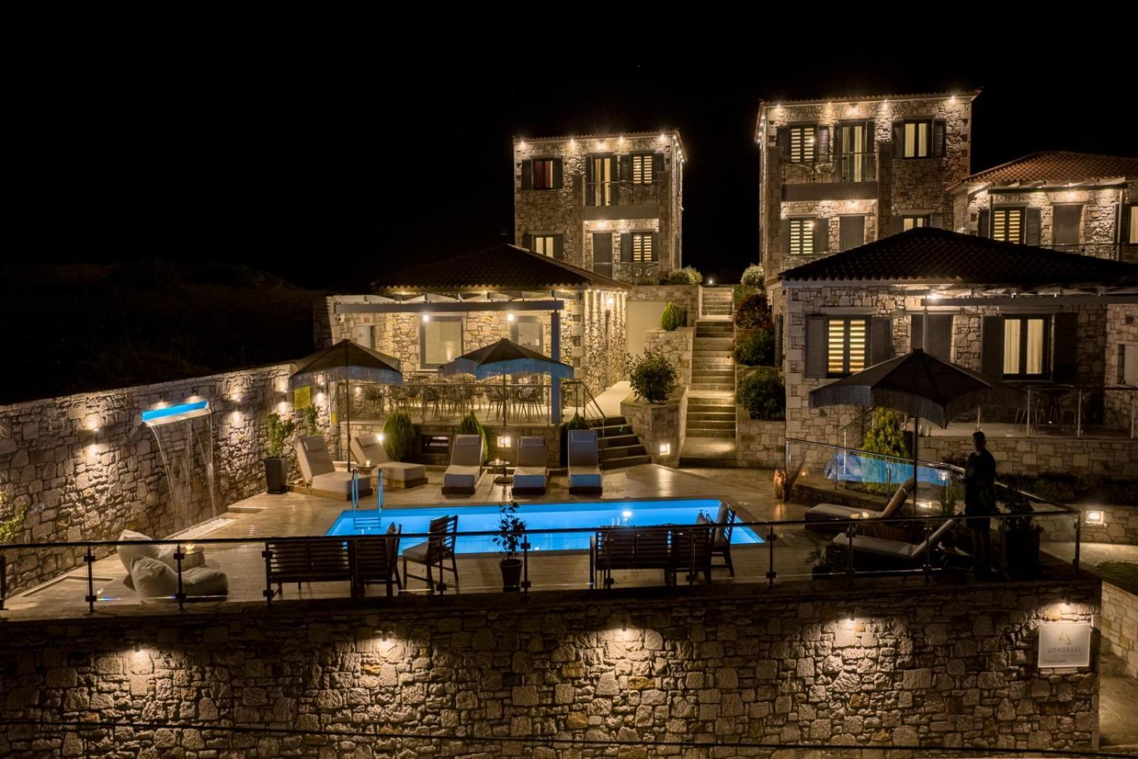 Lithoessa Luxury Apartments Agios Ioannis Kaspaka Eksteriør bilde